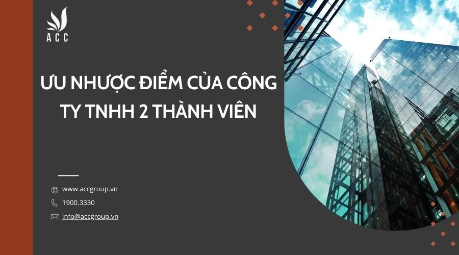 Ưu nhược điểm của công ty TNHH 2 thành viên