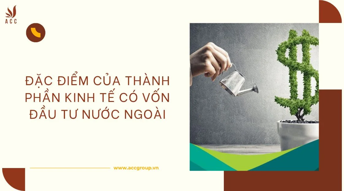 Đặc điểm của thành phần kinh tế có vốn đầu tư nước ngoài