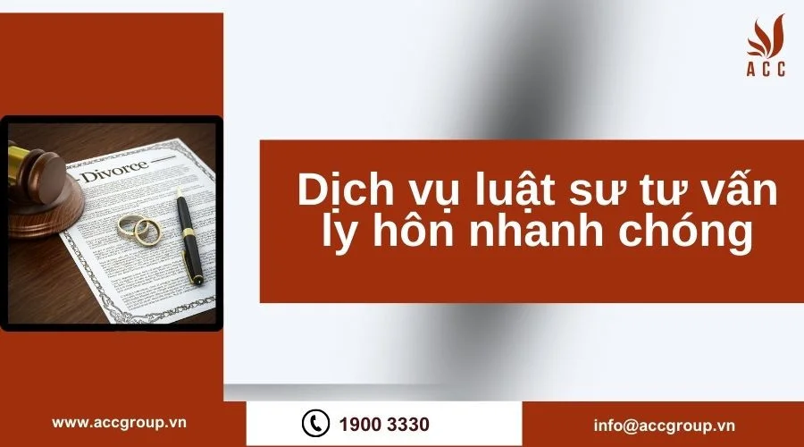 Dịch vụ luật sư tư vấn ly hôn nhanh chóng