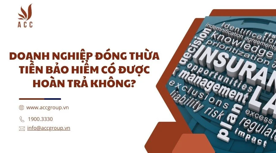 Doanh nghiệp đóng thừa tiền bảo hiểm có được hoàn trả không?