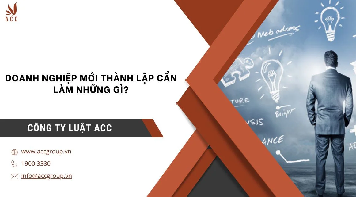 Doanh nghiệp mới thành lập cần làm những gì?