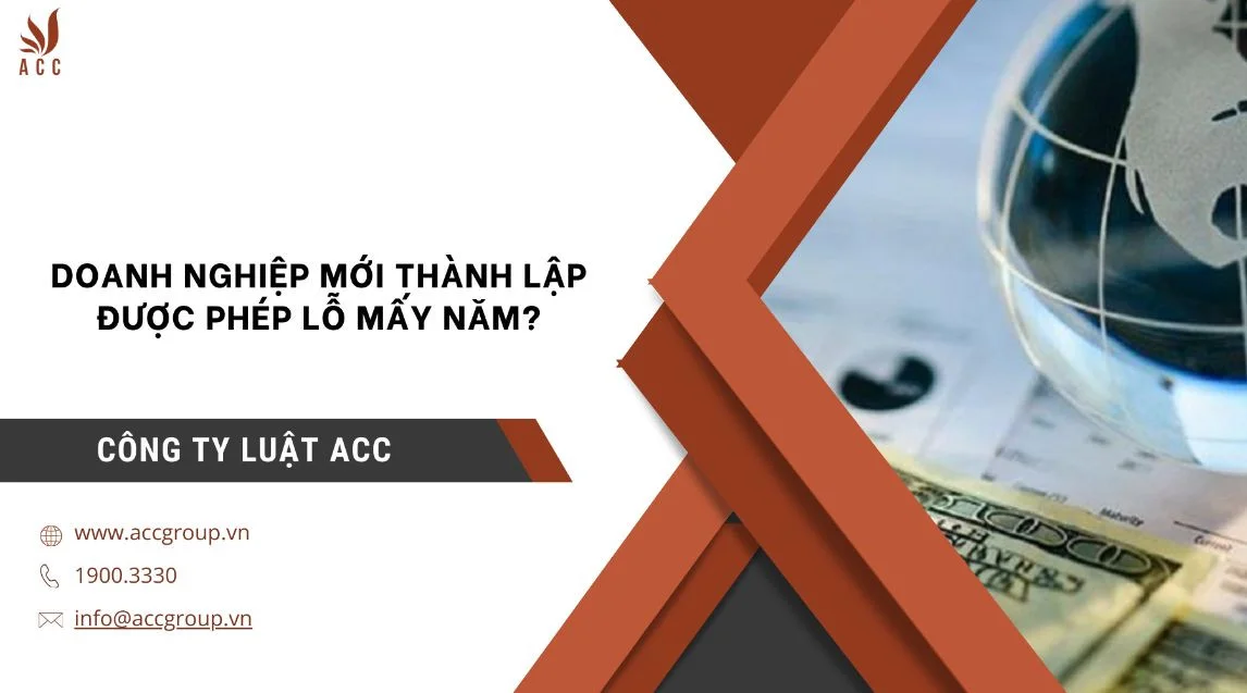 Doanh nghiệp mới thành lập được phép lỗ mấy năm?