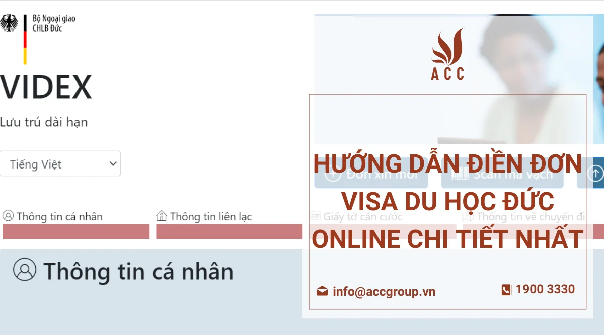 Hướng dẫn điền đơn visa du học Đức online chi tiết nhất