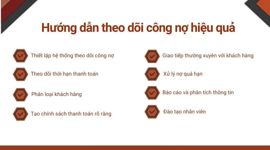 Hướng dẫn theo dõi công nợ hiệu quả hạn chế rủi ro