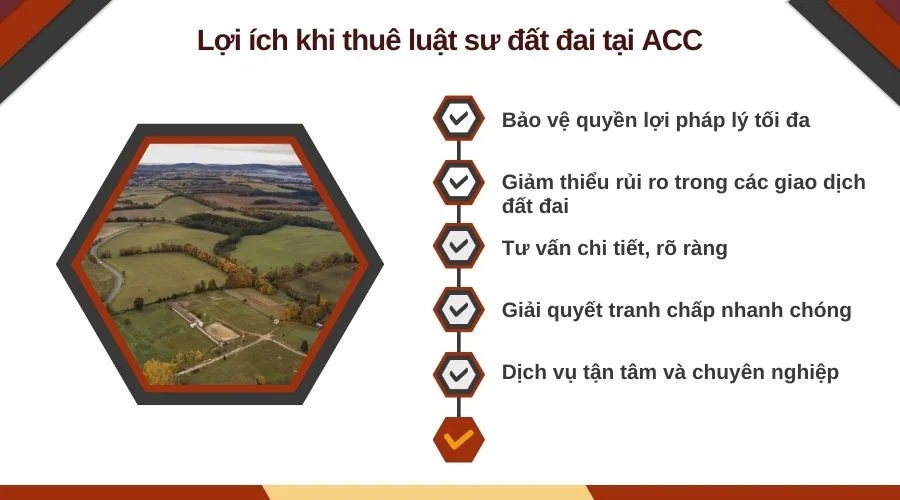 Lợi ích khi thuê luật sư đất đai tại Công ty Luật ACC