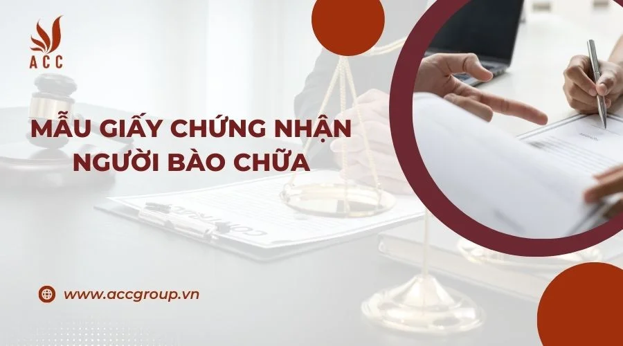 Mẫu giấy chứng nhận người bào chữa