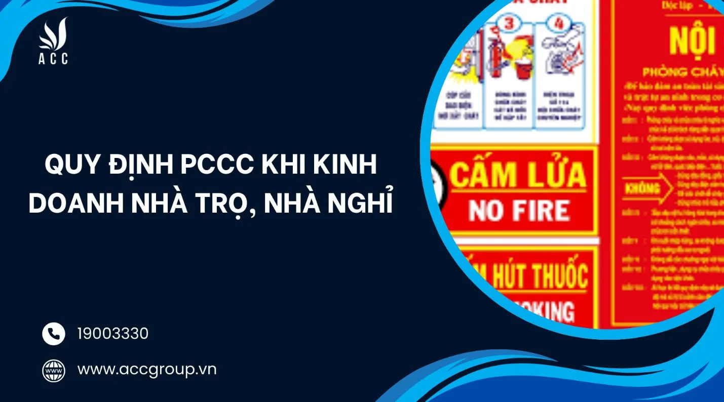Quy định PCCC khi kinh doanh nhà trọ nhà nghỉ
