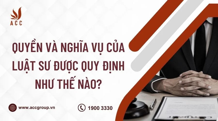 Quyền và nghĩa vụ của luật sư được quy định như thế nào?