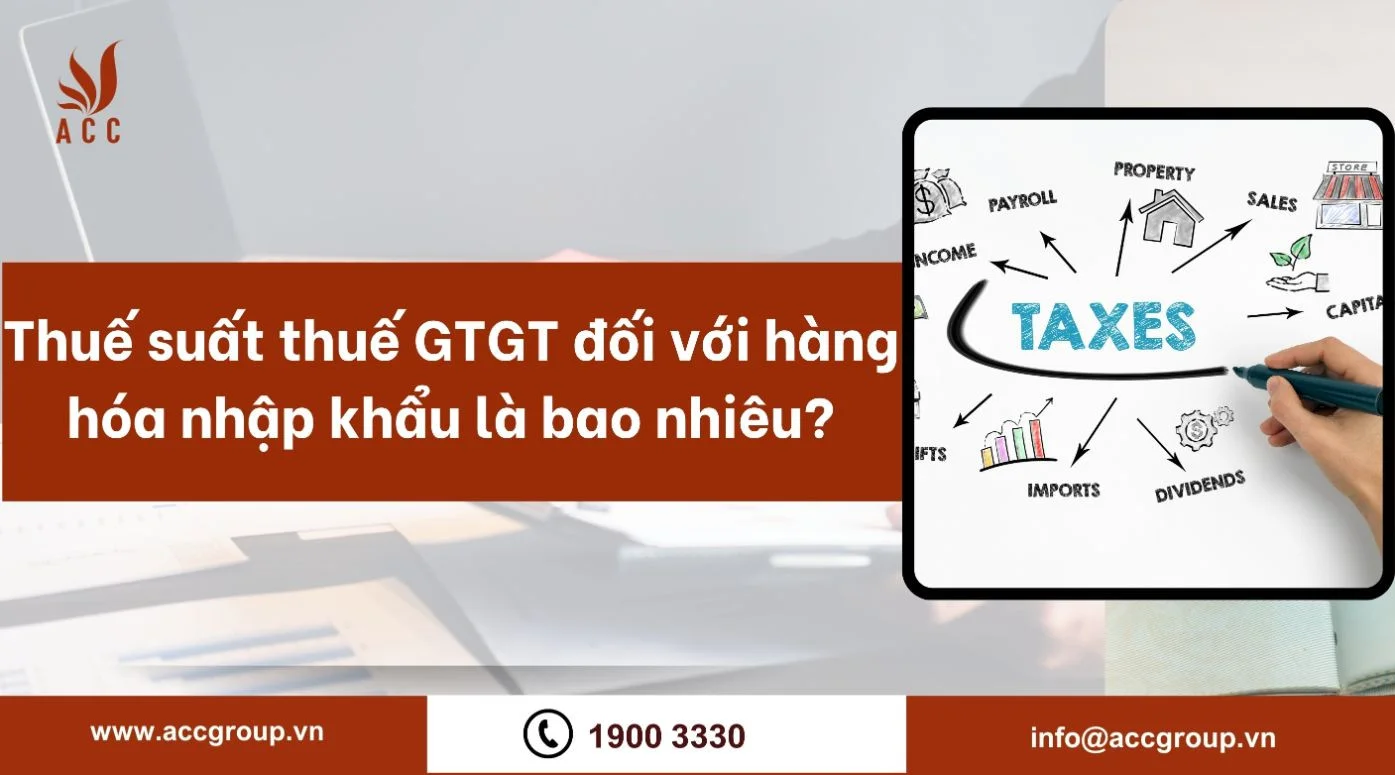 Thuế suất thuế GTGT đối với hàng hóa nhập khẩu là bao nhiêu?