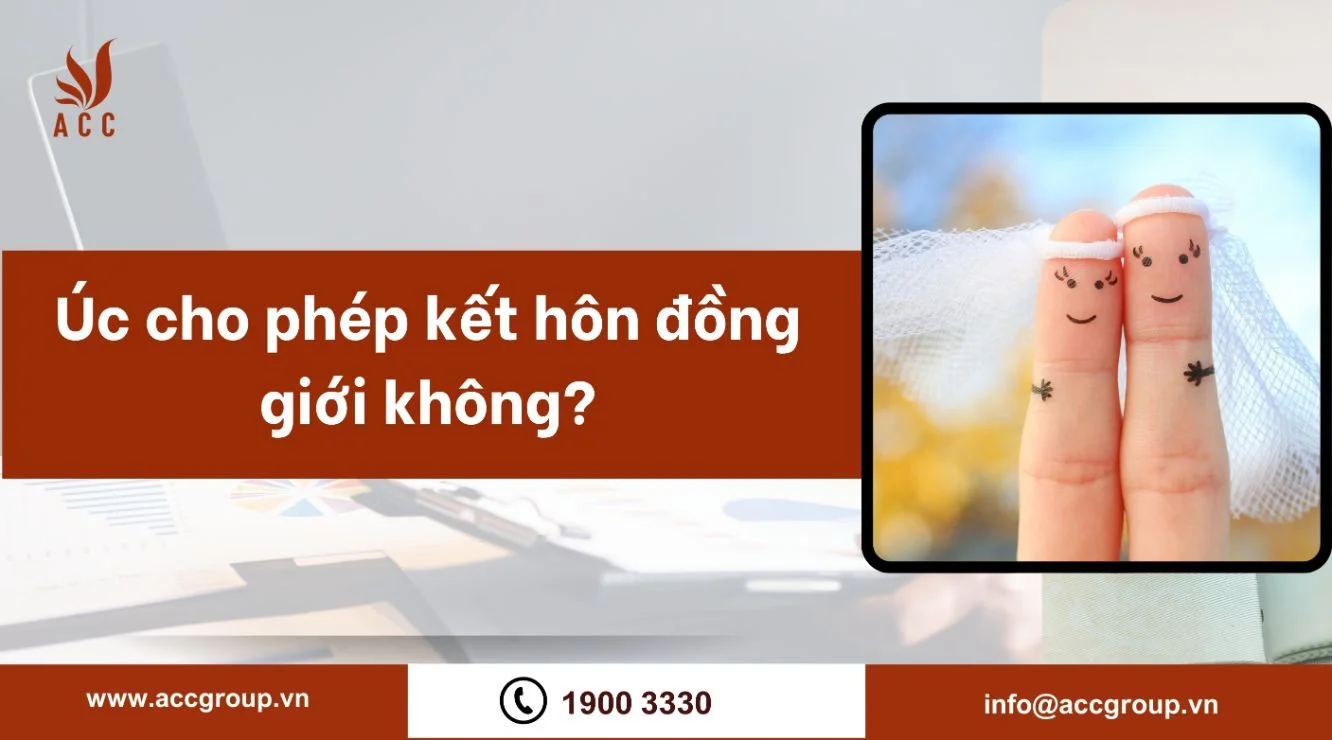 Úc cho phép kết hôn đồng giới không?