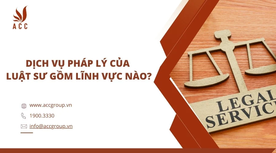 Dịch vụ pháp lý của luật sư gồm lĩnh vực nào?