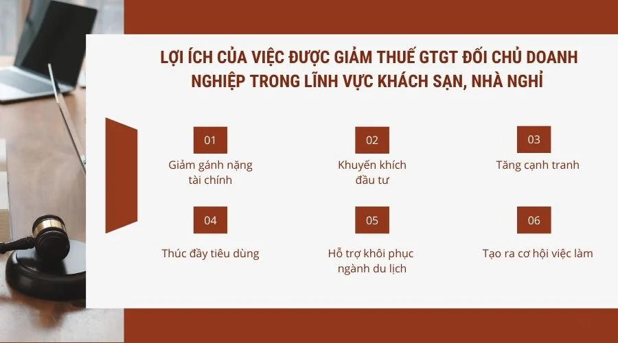 Lợi ích của việc được giảm thuế GTGT đối chủ doanh nghiệp trong lĩnh vực khách sạn, nhà nghỉ 
