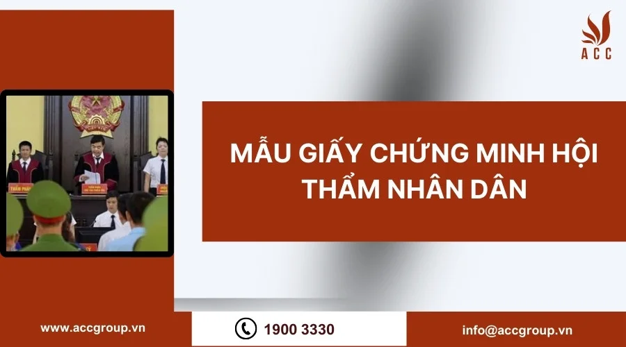 Mẫu giấy chứng minh hội thẩm nhân dân