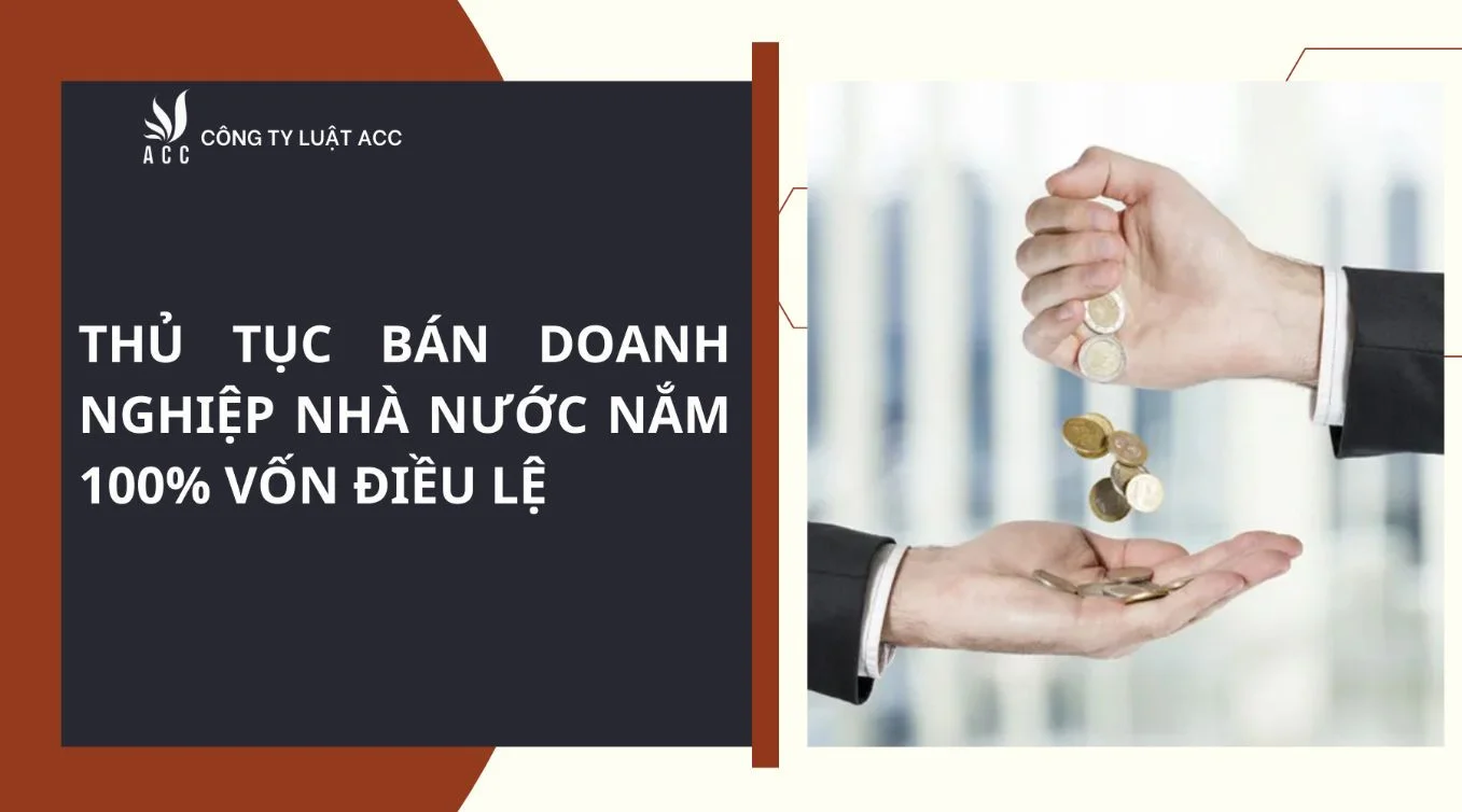 Thủ tục bán doanh nghiệp nhà nước nắm 100% vốn điều lệ