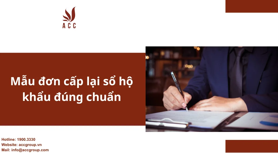 Mẫu đơn cấp lại sổ hộ khẩu đúng chuẩn