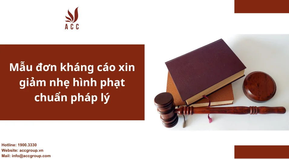 Mẫu đơn kháng cáo xin giảm nhẹ hình phạt chuẩn pháp lý