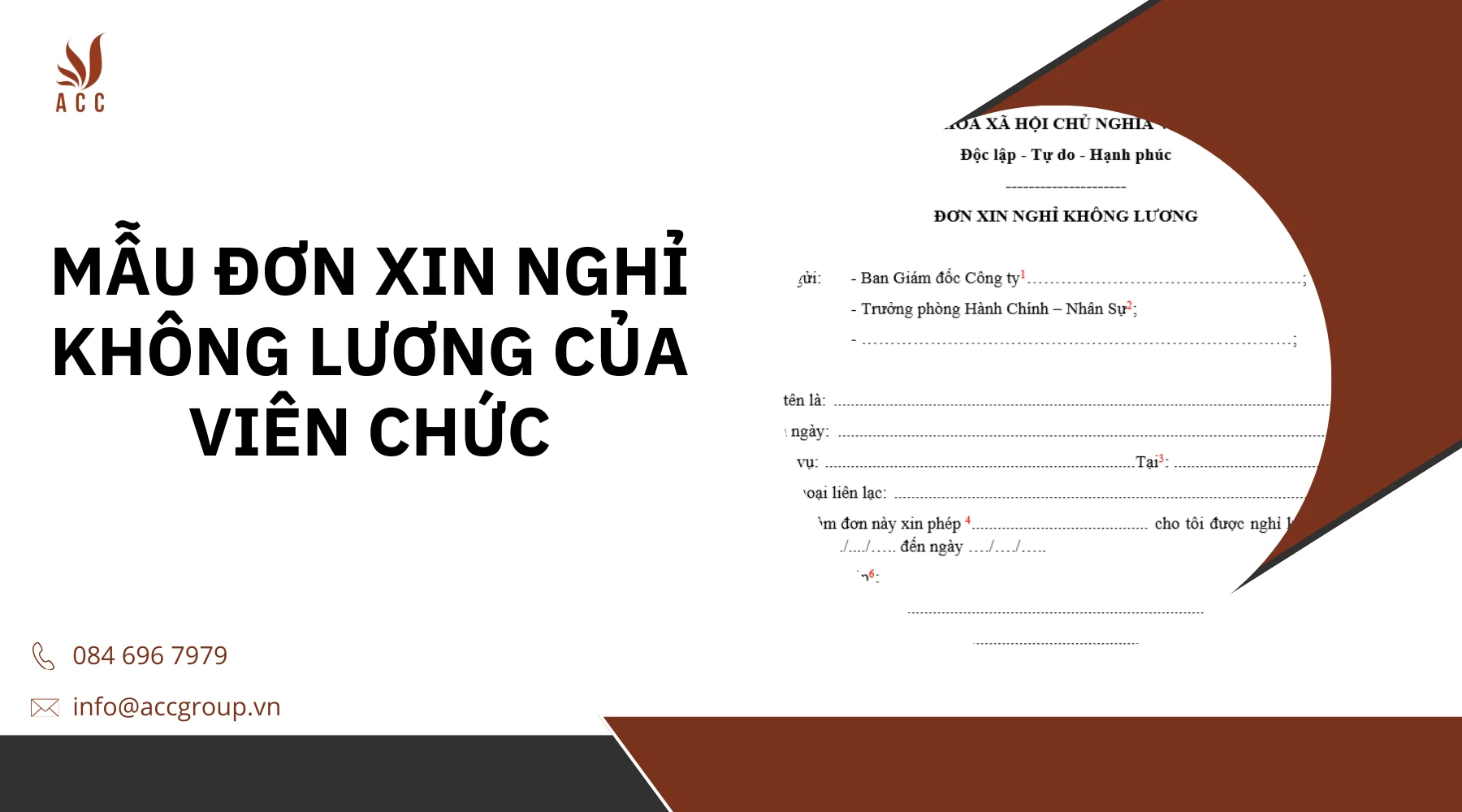 Mẫu đơn xin nghỉ không lương của viên chức