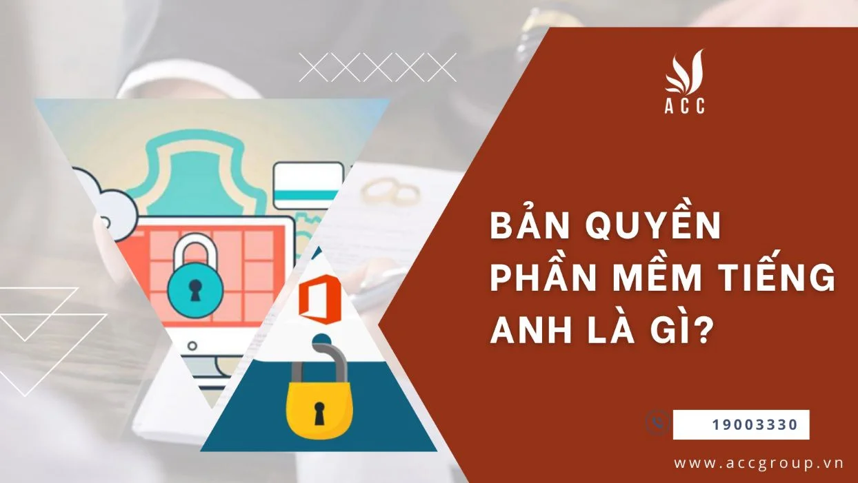 Bản quyền phần mềm tiếng Anh là gì?