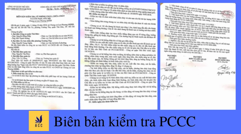 Biên bản kiểm tra PCCC