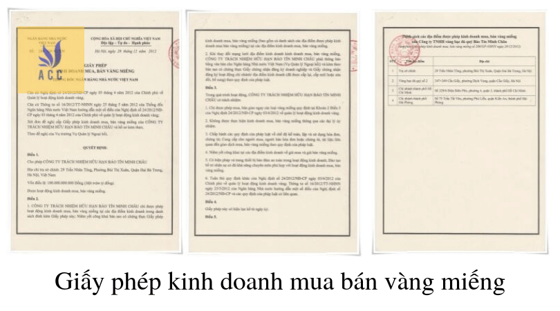 Máº«u giáº¥y phÃ©p kinh doanh vÃ ng