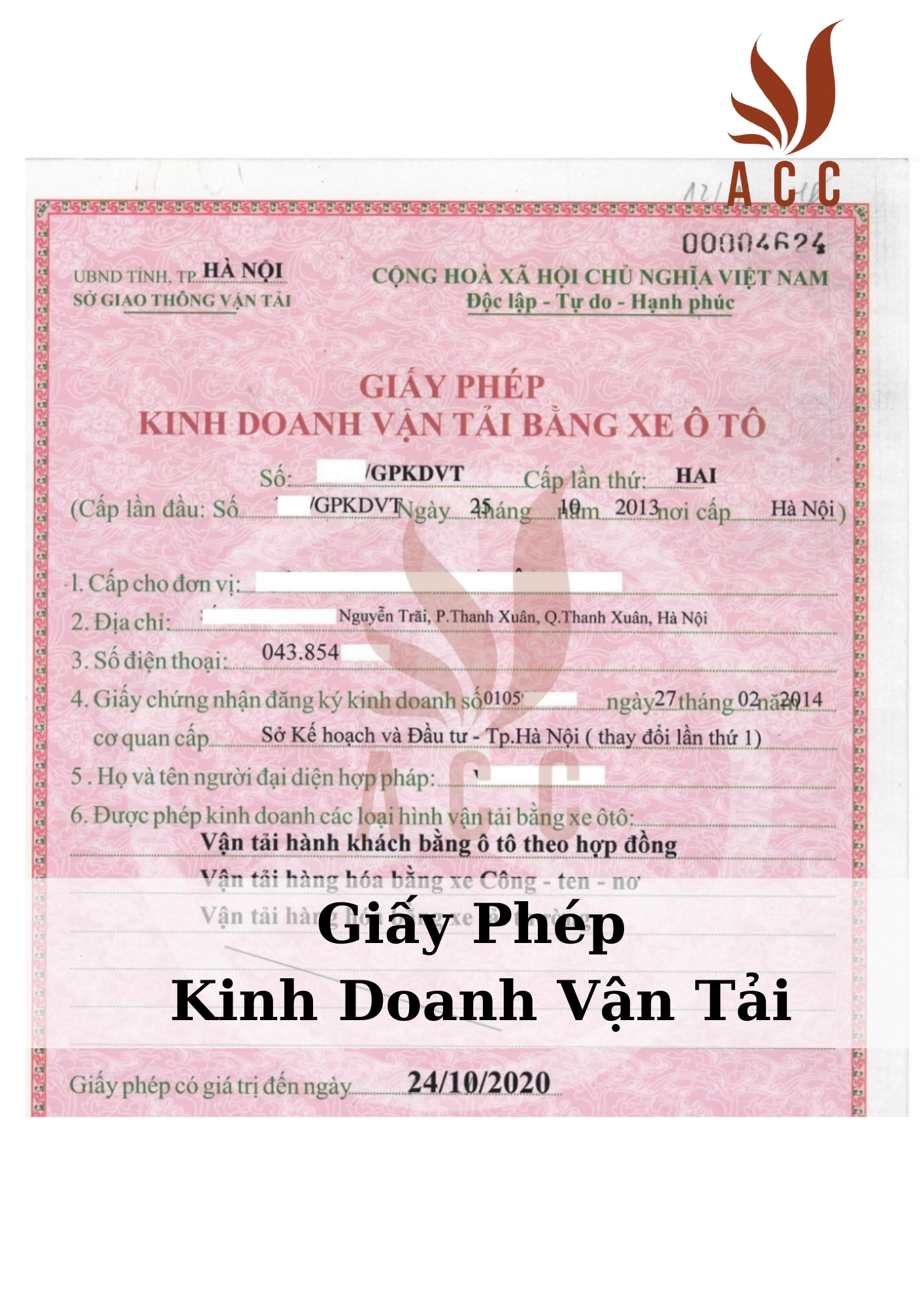 Giay Phep Kinh Doanh Van Tai