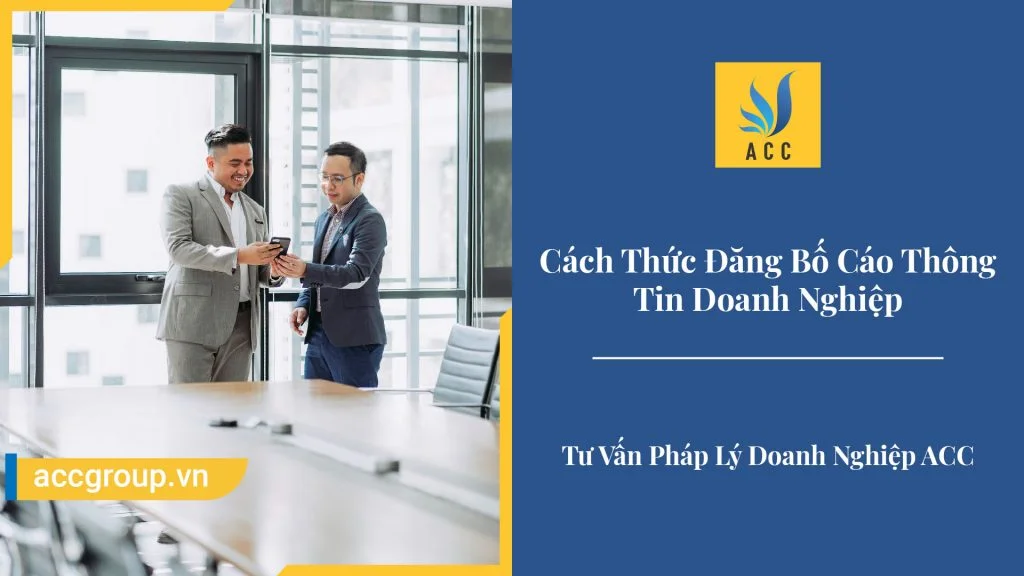 Cách Thức Đăng Bố Cáo Thông Tin Doanh Nghiệp