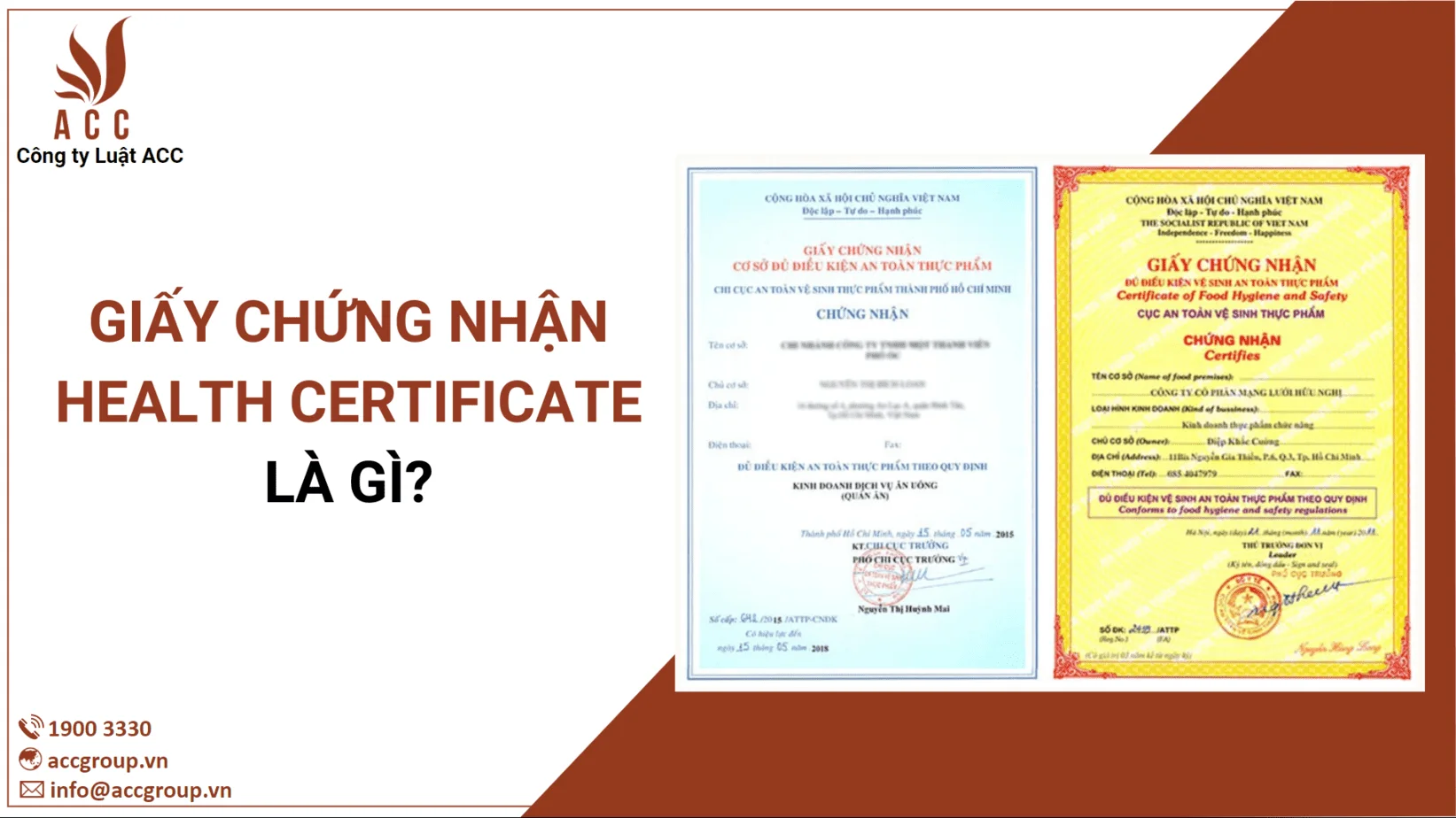 Giấy chứng nhận Health Certificate là gì?