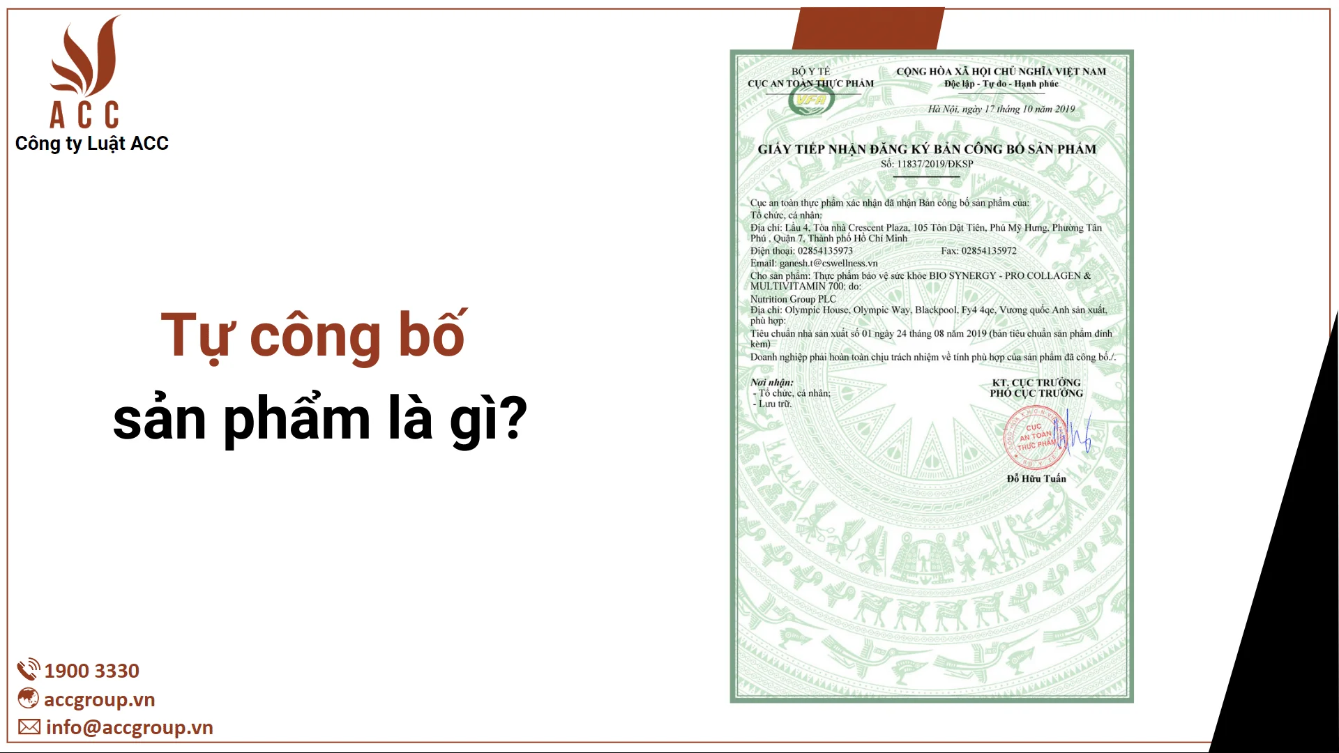 Tự công bố sản phẩm là gì?