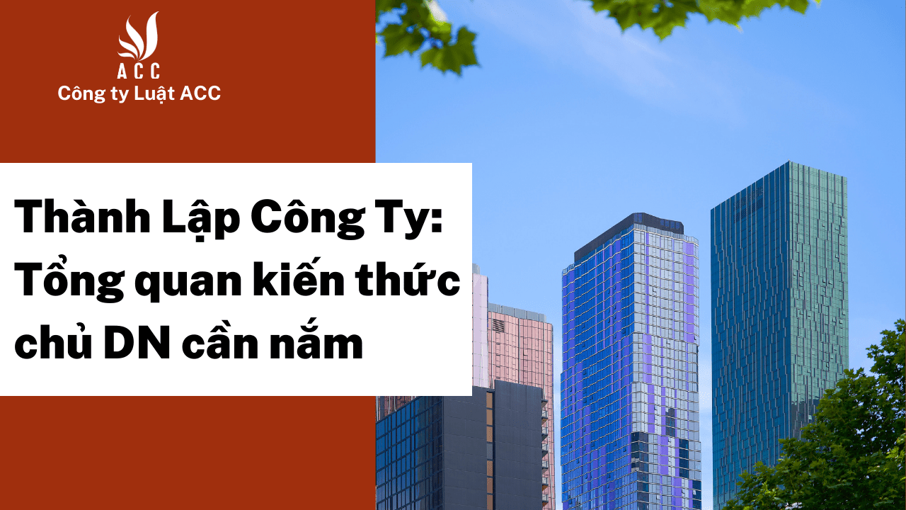 Thủ tục thành lập công ty