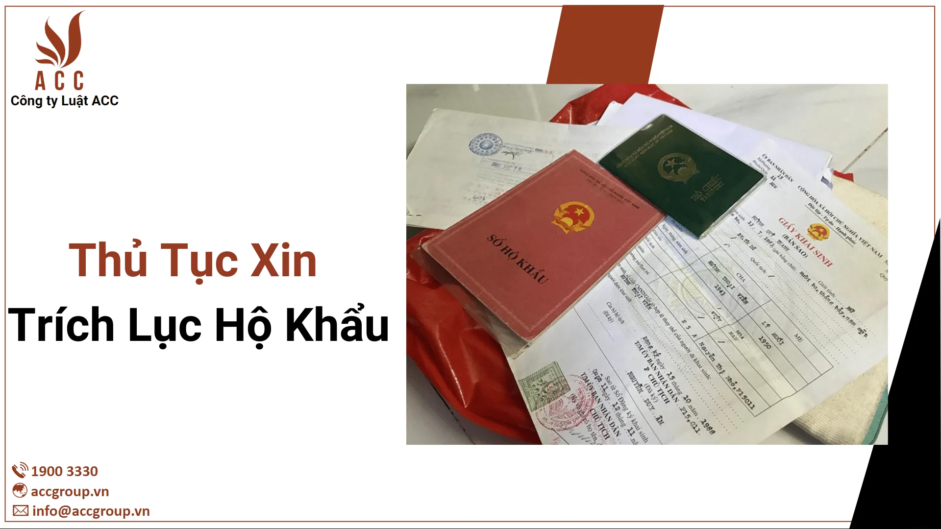 Thủ Tục Xin Trích Lục Hộ Khẩu