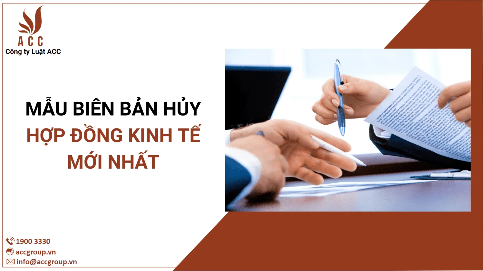 Mẫu Biên Bản Hủy Hợp Đồng Kinh Tế Mới Nhất 