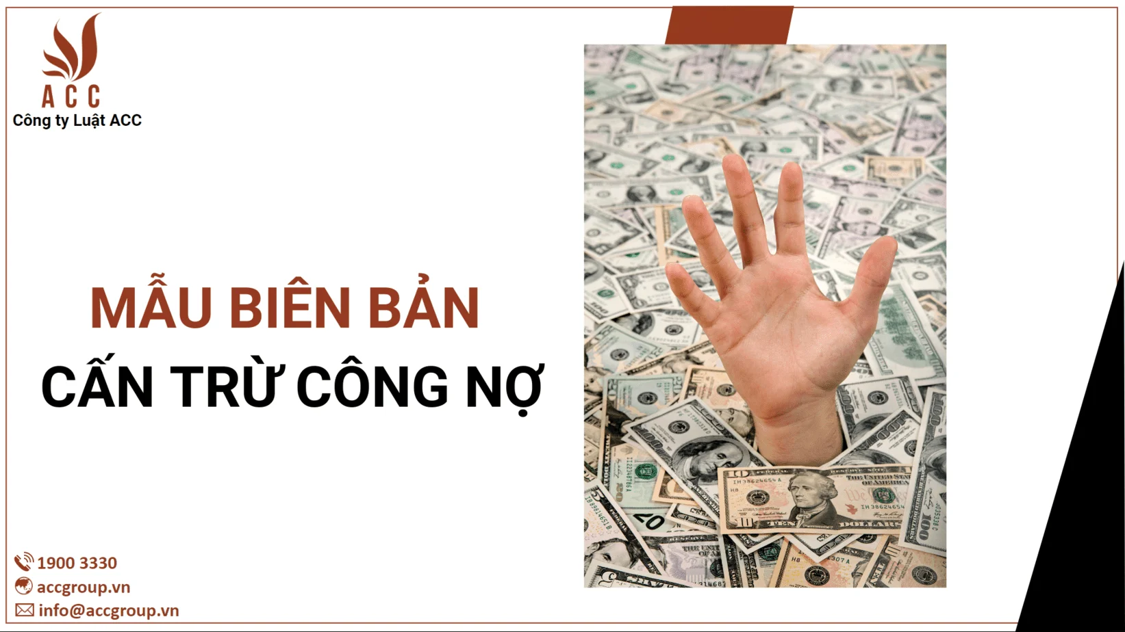 Mẫu biên bản cấn trừ công nợ