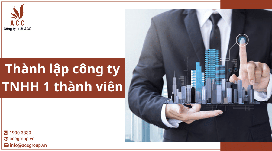 Thủ tục thành lập công ty TNHH 1 thành viên (Chi tiết 2023)