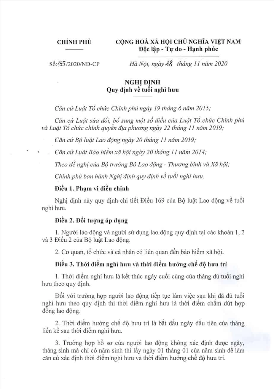 nghi-dinh-135-ve-nghi-huu-truoc-tuoi