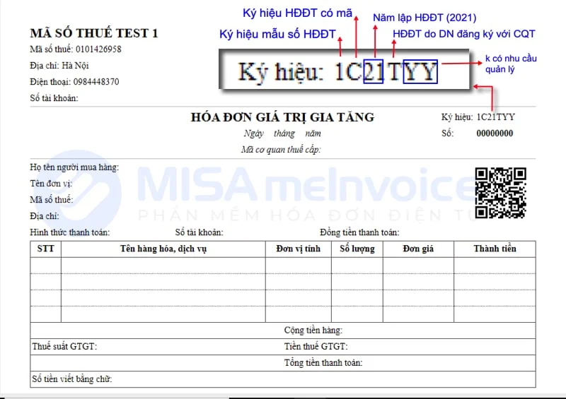 Mẫu Hóa đơn điện Tử Vnpt