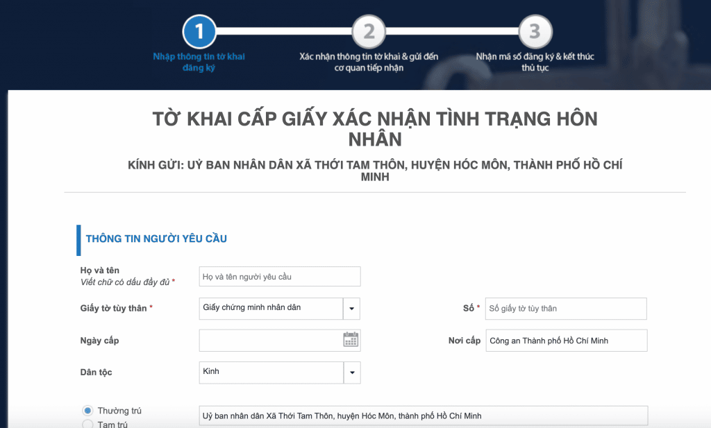 Dịch Vụ Xin Giấy độc Thân Online Tphcm