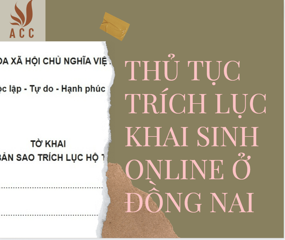 Thủ Tục Trích Lục Khai Sinh Online ở Đồng Nai