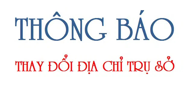 Mẫu Thông Báo Thay đổi Trụ Sở Công Ty