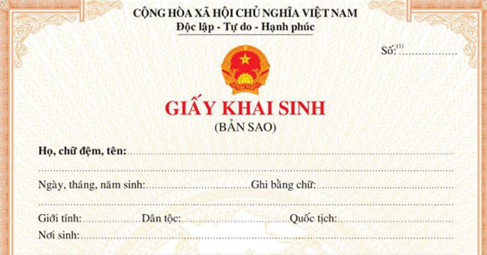 Mẫu bản sao giấy khai sinh mới nhất năm 2024