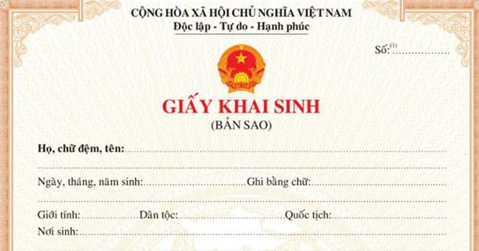 Mẫu Bản Sao Giấy Khai Sinh Mới Nhất Năm 2022
