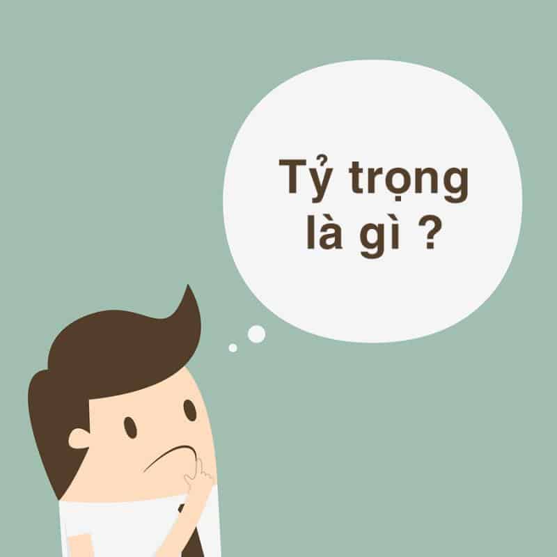 Công thức tính tỉ trọng