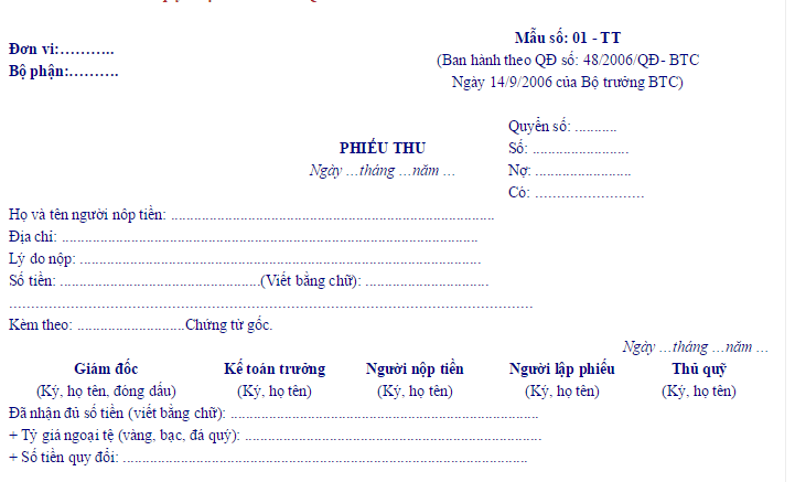 tk 154 theo quyet dinh 48/2006/qd-btc