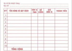 Mẫu Hóa đơn Bán Lẻ Văn Phòng Phẩm Mới Nhất 2022 Luật Acc