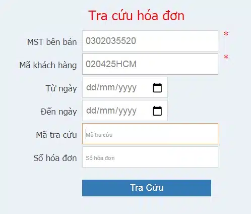 Thông Tin Xuất Hóa đơn điện Tử Vinasun Taxi