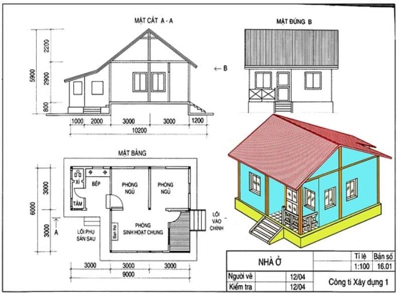 4 loại bản vẽ cần quan tâm khi xây nhà mới nhất