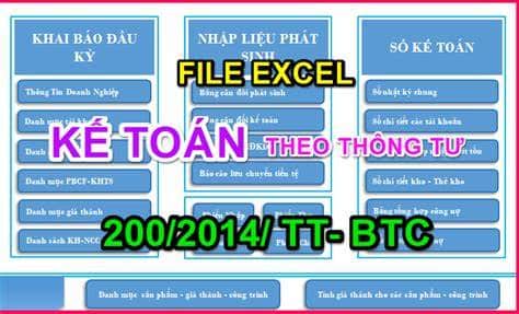 File Excel Theo Thông Tư 200 2014