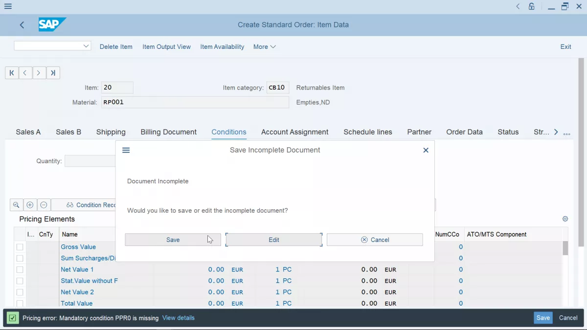 How To Create Sales Order In Sap12