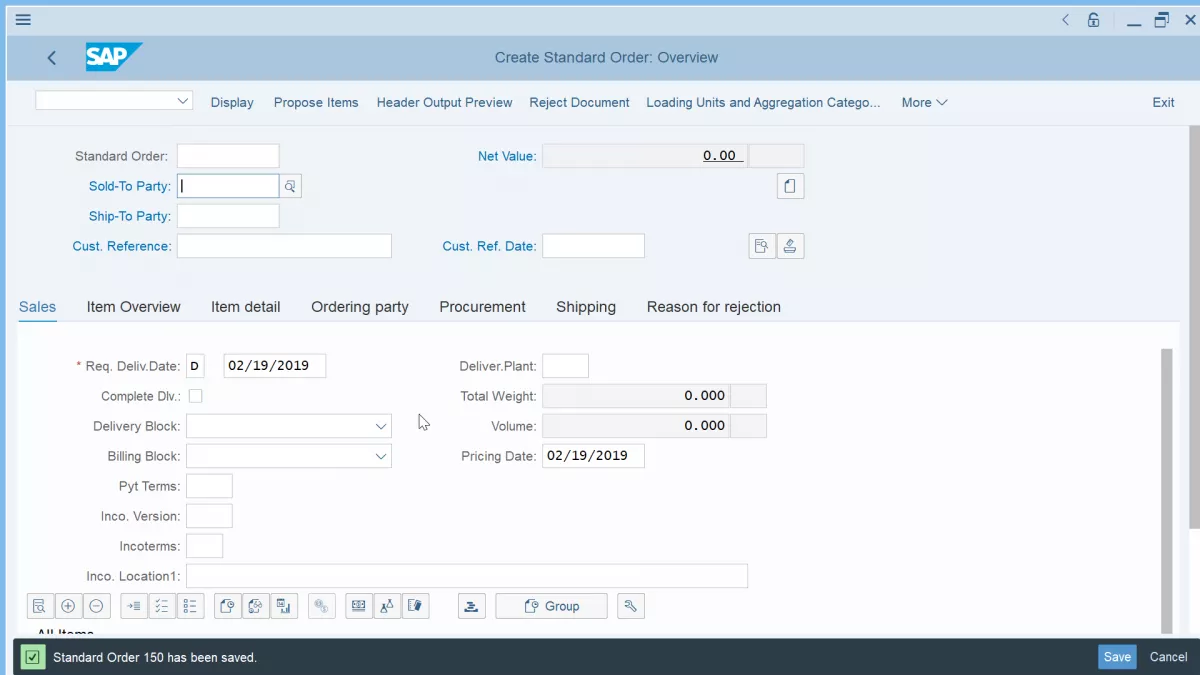 How To Create Sales Order In Sap13