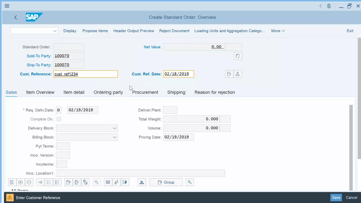 How To Create Sales Order In Sap6