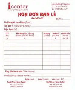 Mau Hoa Don Ban Hang Hoa Don Ban Le Song Ngu Dep